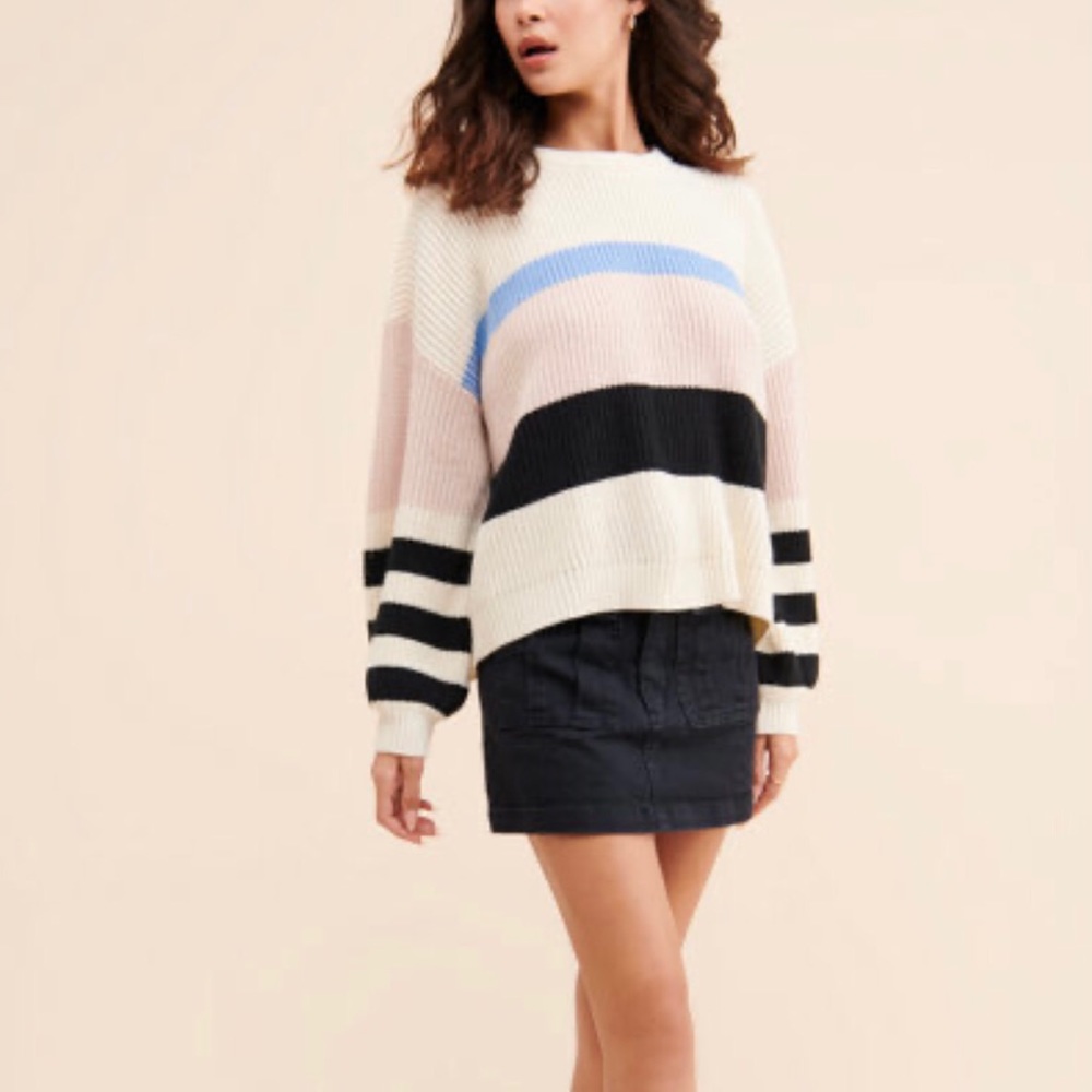 Sanctuary Striped Sweater Oversized - M - Picture 6 of 14